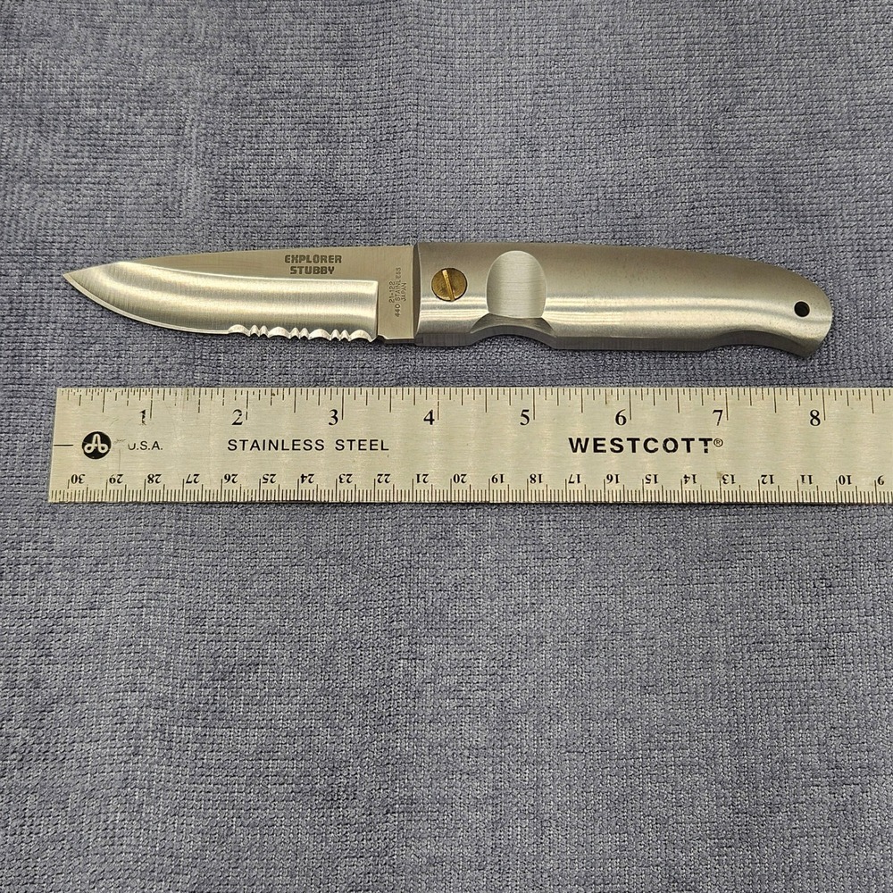 Vintage Gutman Explorer Stubby 21-122 Fixed Blade Knife 440 SS Japan